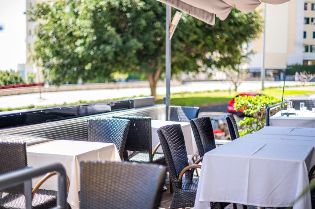Nice sunny view for your lunch or breakfast