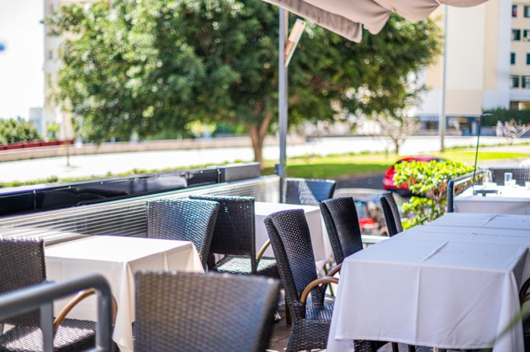 Nice sunny view for your lunch or breakfast